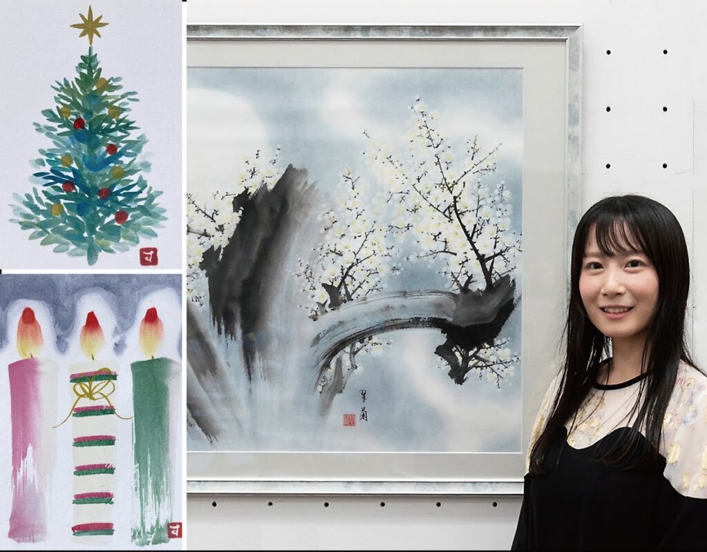 京都　クリスマスカード特別絵手紙教室